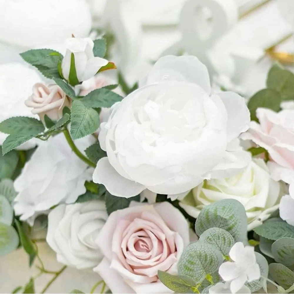 Ling's Moment Lg 2 pc Head Table Florals in 'White & Sage'